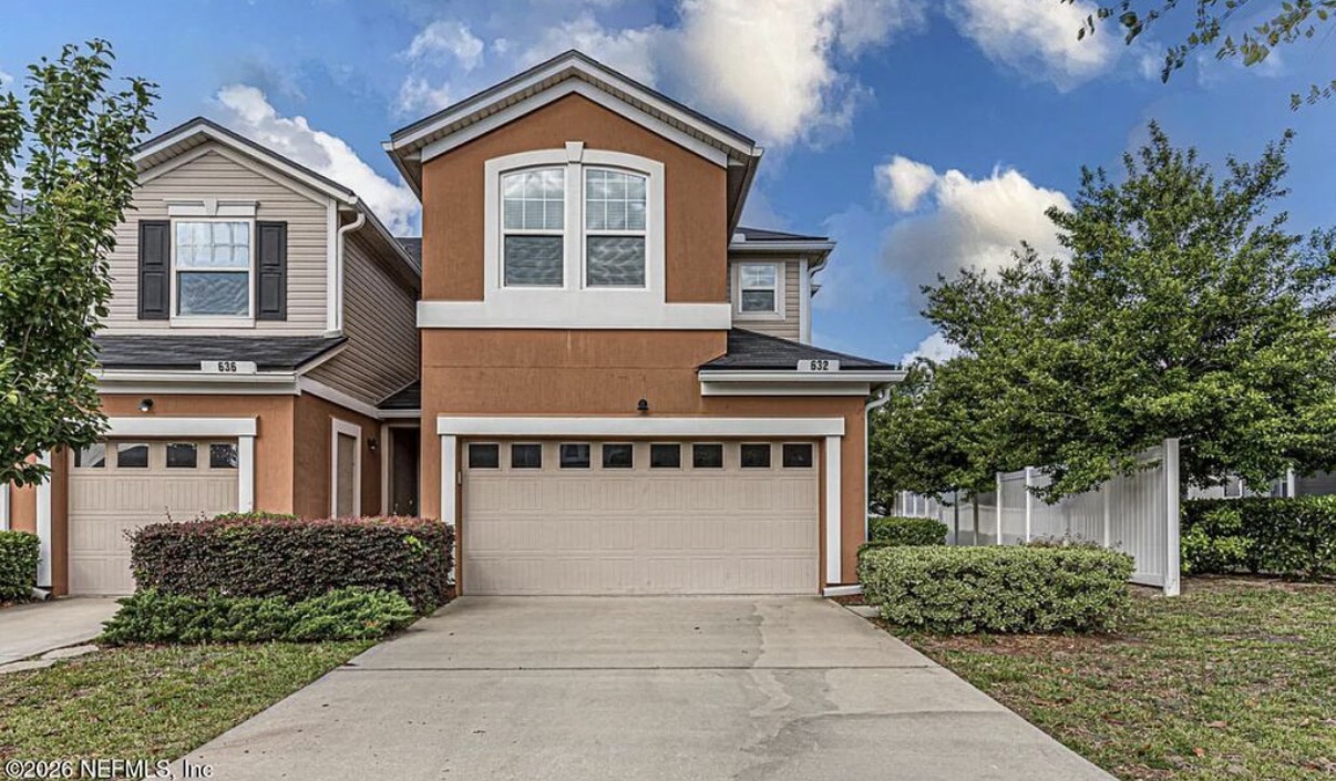 632 Grover Lane, Orange Park - front of the townhouse